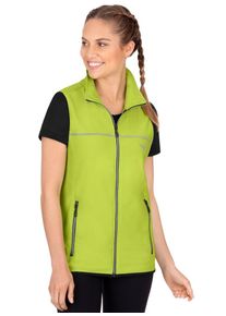 TRIGEMA Damen Steppweste "TRIGEMA Atmungsaktive Sport-Weste", gelb, casual, Gr. L, 92% Polyester, 8% Elastan, Westen