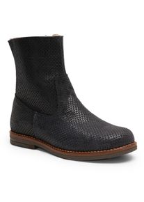 bisgaard Kinder Winterstiefel "nicola lamb", Gr. 32, blau, Leder, Glitzermuster, casual, Schuhe, Stiefel, Festtagsschuh, Winterstiefel mit wärmender
