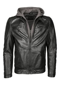 Mustang Herren Lederjacke "31019261", schwarz, Gr. XL, Obermaterial: 100% Leder, Lamm / Innenfutter: 100% Baumwolle / Wattierung: 100% Polyester /