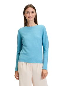 BETTY & CO BETTY & CO Damen Strickpullover "Betty & Co Strickpullover mit Strickdetails", blau, feminin, Gr. 36, Strick, Obermaterial: 100% Baumwolle.,