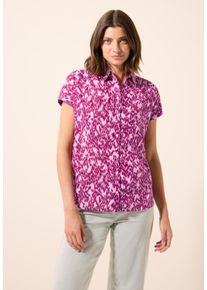 Cecil Damen Kurzarmblusecherry blossom pink, casual, Gr. S, bedruckt, Web, 100% Baumwolle, Blusen, aus reiner Baumwolle