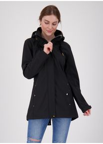 DEPROC Active Damen Softshellmantel "ANKERGLUTBRISE WMN", schwarz, casual, Gr. 34, 96% Polyester; 4% Elasthan, Mäntel, auch in Großen Größen