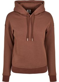 Urban Classics Damen Kapuzenpullover "Urban Classics Damen Ladies Organic Hoody", braun, casual, Gr. XS, unifarben, 100% Baumwolle, Pullover