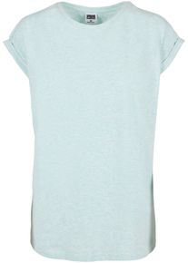 Urban Classics Herren Kurzarmshirt "Urban Classics Damen Ladies Color Melange Extended Shoulder Tee", blau, casual, Gr. 4XL, unifarben, 95%