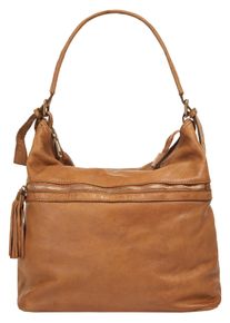 Samantha Look Damen Shopper, braun, Leder, vintage, Taschen, echt Leder, Made in Italy