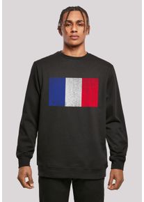 F4NT4STIC Herren Kapuzenpullover "France Frankreich Flagge distressed", schwarz, casual, Gr. L, Obermaterial: 50% Baumwolle, 50% Polyester, Pullover,