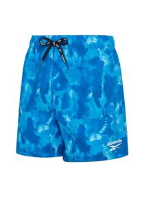 Reebok Herren Badeshorts "Milan", blau, sportlich, Gr. S, unifarben, Microfaser, Polyester, Badehosen, mit Kordeln