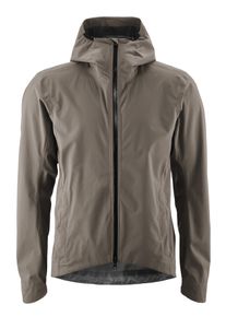 Gonso Herren Fahrradjacke "Save Jacket Trail M", grau, Gr. S, 100% Polyester, Jacken, Herren Regenjacke wind- und wasserdicht, Radjacke mit Kapuze