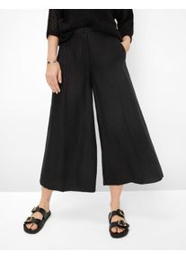Brax Damen Culotte "Style MELLI S", schwarz, Gr. 40, 100% Leinen, Hosen