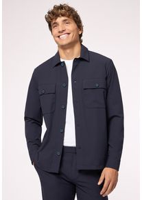 Roy Robson Herren Langarmhemd "Overshirt", blau, casual, Gr. S, unifarben, 82% Polyamid, 18% Elasthan, Hemden