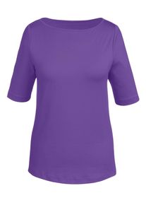 Inspirationen Damen T-Shirt "Shirt", lila, Gr. 40, unifarben, 90% Polyamid, 10% Elasthan, Shirts