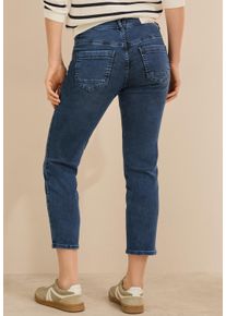 Cecil Damen Comfort-fit-Jeans, blau, casual, Gr. 36, unifarben, Jeans, 77% Baumwolle, 20% Polyester, 3% Elasthan, Jeans, 5-Pocket-Style