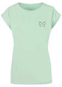 Merchcode Herren T-Shirt "Merchcode Damen Ladies Spring - Butterfly T-Shirt", grün, casual, Gr. XXXL, bedruckt, 100% Baumwolle, Shirts