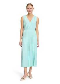 BETTY & CO BETTY & CO Damen Plisseekleid "Betty & Co Plisseekleid ohne Arm", blau, feminin, Gr. 38, Obermaterial: 94% Polyester, 6% Elasthan. Futter: 100%