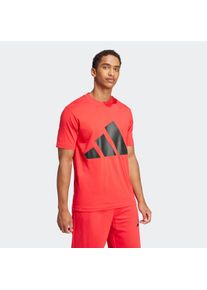 Herren T-Shirt "M BL SJ T", rot, sportlich, Gr. S, adidas Sportswear, Obermaterial: 100% Baumwolle, Shirts
