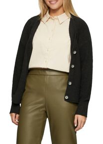 s.Oliver Damen Strickjacke, schwarz, casual, Gr. 38, unifarben, Strick, Obermaterial: 66% Baumwolle, 32% Polyester, 2% Elasthan, Strickjacken, mit