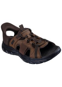 Skechers Herren Sandale "REVOLTED SS-MERRICK", Gr. 41, braun, Textil, Lederimitat, sportlich, Schuhe, Trekkingsandale, Outdoorschuh mit Heel Pillow