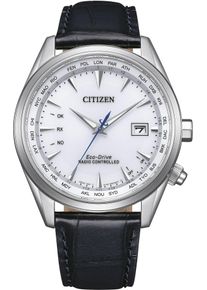 Citizen Herren Funkuhr, blau, Armbanduhren, Armbanduhr, Herrenuhr, Solar, Edelstahlarmband, Saphirglas, Datum