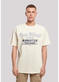 F4NT4STIC Herren T-Shirt "East Village Manhatten OVERSIZE TEE", beige, casual, Gr. XXL, Obermaterial: 100% Baumwolle, Shirts, Print