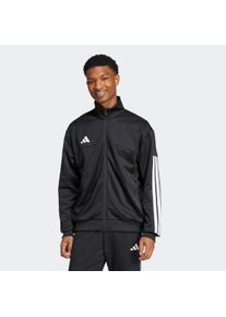 Herren Outdoorjacke "M TIRO TT", schwarz-weiß, sportlich, Gr. S, adidas Sportswear, Obermaterial: 70% Polyester, 30% Baumwolle, Jacken