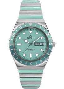 Timex Damen Quarzuhr "DIVER INSPIRED"silberfarben, türkis, Armbanduhren, Armbanduhr, Damenuhr, Datum, Leuchtzeiger, Flexband, Zugband