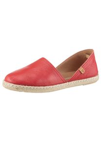 VERBENAS Damen Espadrille "Carmen Nucleo", Gr. 36, rot, Leder, klassisch, Schuhe, Sommerschuh, Schlupfschuh, Slipper, Loafer zum Schlupfen