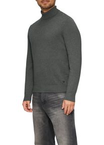 s.Oliver Herren Rollkragenpullover, grau, casual, Gr. M, unifarben, Obermaterial: 100% Baumwolle, Pullover, mit Rollkragen