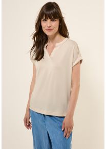 Cecil Damen T-Shirt, lila, casual, Gr. M, unifarben, Stoff, 78% Modal, 22% Polyester, Shirts, aus softem Materialmix