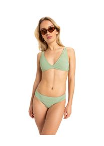 Roxy Damen Triangel-Bikini "CURRENT COOLNESHORT SLEEVE TRI HIPTR SET"basil, sportlich, Gr. XL, Obermaterial: 91% Nylon, 9% Elasthan, Bikini-Sets