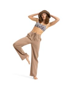 Roxy Damen Strandhose "IS LIFE IN DESERT"portabella, sportlich, Gr. M, Obermaterial: 51% Baumwolle, 49% Lyocell, Hosen