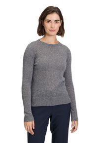 Betty Barclay Damen Strickpullover "Betty Barclay Kaschmir-Pullover mit Rundhalsausschnitt", grau, Basic, Gr. 44, Strick, Obermaterial: 100%