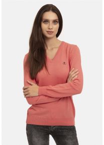 Damen Strickpullover "Verty", rot, casual, Gr. L, SIR RAYMOND TAILOR, unifarben, 100% Polyacryl, Pullover, mit klassischem V-Ausschnitt