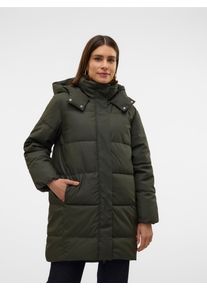 Véro Moda VERO MODA Damen Steppmantel "VMGRETAKYLIE COATED COAT NOOS", grau, modisch, Gr. XL, unifarben, Steppware, Obermaterial: 100% Polyester, Mäntel