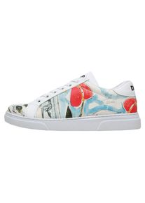 DOGO Damen Sneaker "Ace Sneakers Hartley's Flower Damen Sneaker / Female", Gr. 41, weiß, Lederimitat, casual, Schuhe, Vegan