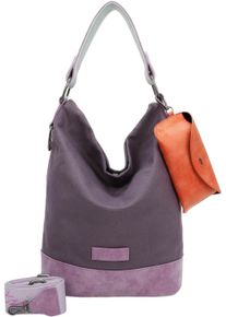Damen Schultertasche "Izzy07 Olga", Fritzi aus Preussen, lila, Baumwolle, Taschen, aus veganen und recycelten Materialien