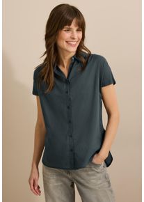 Cecil Damen Hemdbluseslate khaki, casual, Gr. XL, unifarben, Web, 100% Baumwolle, Blusen, aus reiner Baumwolle