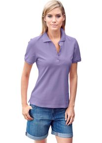 Heine Damen Poloshirt "Poloshirt", lila, Gr. 48, unifarben, 95% Baumwolle, 5% Elasthan, Shirts