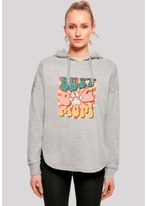 F4NT4STIC Damen Kapuzenpullover "Muttertag Pet Lover Vintage Beste Hunde Mama", grau, casual, Gr. M, Obermaterial: 100% Baumwolle, Pullover, Premium