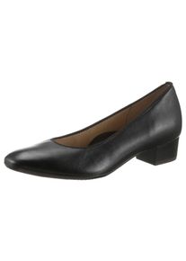 Ara Damen Pumps "MILANO", Gr. 9, schwarz, Glattleder, elegant, Schuhe, Business Schuh in klassischer Optik mit Blockabsatz