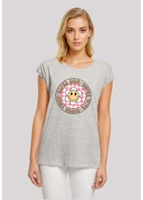F4NT4STIC Damen T-Shirt "Muttertag super müde Mama Retro Blumen", grau, casual, Gr. 5XL, Obermaterial: 100% Baumwolle, Shirts, Premium Qualität