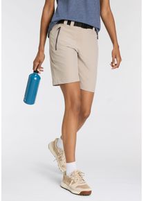 CMP Damen Trekkingshorts, beige, sportlich, Gr. 36, Obermaterial: 89% Polyester, 11% Elasthan, Hosen