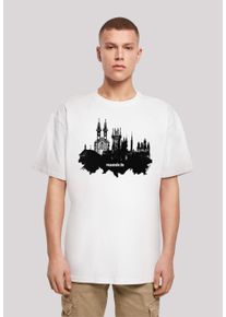 F4NT4STIC Herren T-Shirt "Cities Collection - Munich skyline", weiß, casual, Gr. XL, Obermaterial: 100% Baumwolle, Shirts, Print