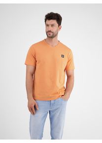 Lerros Herren T-Shirt "Lerros Herren T-Shirt mit V-Ausschnitt"pale papaya, Gr. M, 100% Baumwolle, Shirts