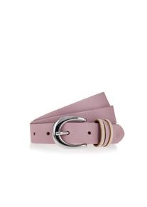Tamaris Damen Ledergürtel, rosa, modisch, Gr. 120, Rindsleder, Gürtel, mit Dreifach-Schlaufe verziert