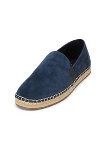 Marc O'Polo MARC O'POLO Herren Espadrille "aus edlem Ziegenleder", Gr. 41, blau, Obermaterial: 100% Leder (Ziege), unifarben, Schuhe
