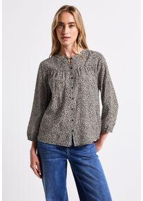 Street One Damen Shirtbluse, weiß, casual, Gr. 36, animal-print, Web, Stoff, 70% Viskose, 30% Baumwolle, Blusen, im soften Baumwoll-Mix