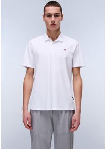 Napapijri Herren Poloshirt "EALIS SS SUM", weiß, casual, Gr. XXL, Jersey, Obermaterial: 100% Baumwolle, Shirts