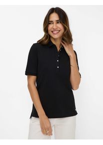 Brax Damen Poloshirt "Style CLEO", schwarz, Gr. 36, 97% Baumwolle, 3% Elasthan, Shirts