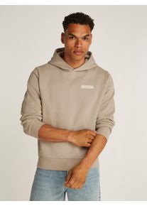 Calvin Klein Herren Sweatshirt "STACKED COLOR BLOCK BACK HOODIE", grün, casual, Gr. L, unifarben, Sweatware, Obermaterial: 64% Baumwolle, 36%
