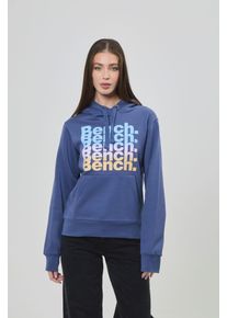 Bench. Damen Sweatshirt "TRIXE_HOODY", blau, casual, Gr. 36, bedruckt, Sweatware, Obermaterial: 60% Baumwolle, 40% Polyester, Sweatshirts